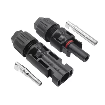 Conector MC4 simple para placas solares de caravanas, autocaravanas y camper.