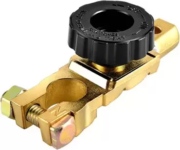 Borna negativa con desconectador de baterias integrado para caravanas, autocaravanas y camper.