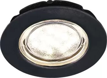 Foco empotrable Negro Led para caravanas, autocaravanas y camper.