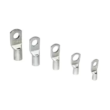 Terminal metálico para cable de 50 mm con agujero para tornillo de 8.4mm.