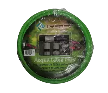 Manguera látex refordazo 15 metros para llenado de agua con boquillas para caravana, autocaravana y camper. R. 19-1003