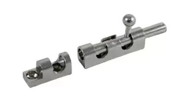 Pestillo cilíndrico dorado 60 mm para muebles de autocaravana, caravana y camper