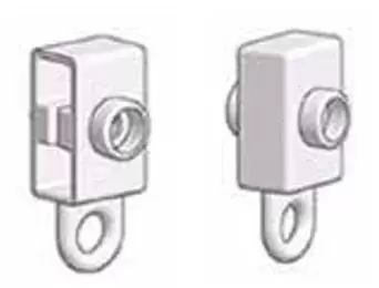 Enganche para guia de railes flexibles de cortina para caravanas, autocaravanas y camper.