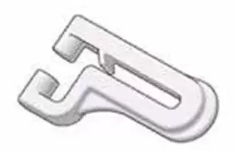 Enganche para guia de railes flexibles de cortina para caravanas, autocaravanas y camper.