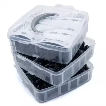 Clips 625 uds con herramientas de desmontaje para puertas y tapicería de coches, autocaravanas, camper, etc.