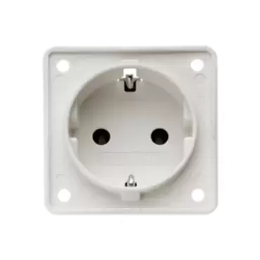 Enchufe 220V linea BERKER color BLANCO para caravanas, autocaravanas y camper