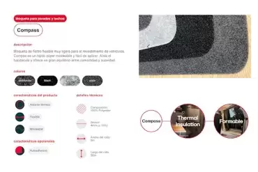 Moqueta flexible aislante auto adhesiva Silver multiusos para revestimientos de caravanas, autocaravanas, camper, barcos, etc.