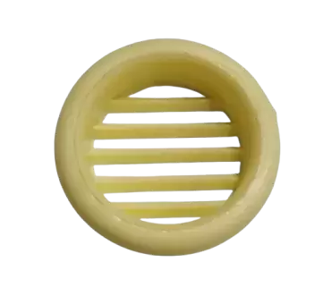 Rejilla de ventilación para muebles redonda de 32 mm color crema