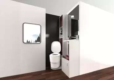 WC Clesana inodoro SIN agua con sistema de bolsa para caravanas, autocaravanas y camper.