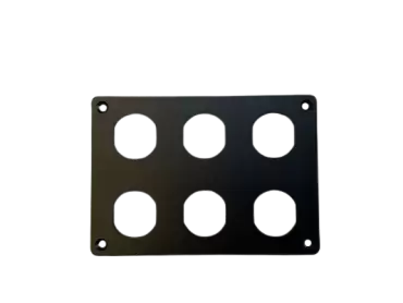 Marco sextuple para tomas de USB, voltímetros etc de caravanas, autocaravanas y camper.