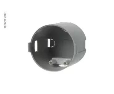 Caja trasera de protección para interruptores y enchufes de la línea Berker de caravanas, autocaravanas y camper.