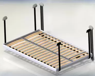 Cama elevable Eléctrica Lippert Toscana 200x130 cm para camper y autocaravanas.