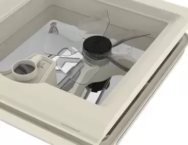 Kit Turbo-Vent 28F adaptable a claraboyas 28x28 nuevo modelo caravana autocaravana camper
