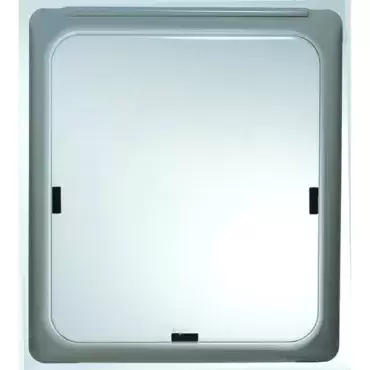 Cristal Plastoform 520x550 RAL 7001 para autocaravana.