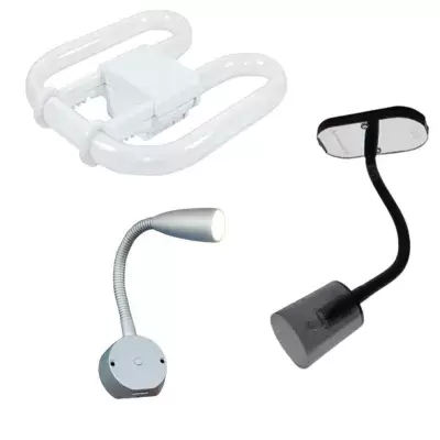 Tubos fluorescentes y apliques autocaravana 